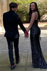 Black Notched Lapel Two-Button 2-Piece Men's Wedding Suit Blazer Pants