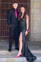 Black Notched Lapel Two-Button 2-Piece Men's Wedding Suit Blazer Pants