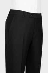 Black Shawl Lapel Double Breasted Wedding Suit