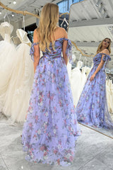 Convertible Prom Dress A Line Tulle Long Evening Dress