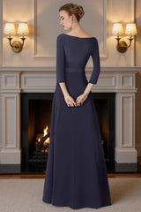 Dreamyannie White Boat Neck Floor Length Mother Of The Bride Jumpsuits With Cape