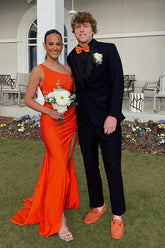 Elegant Black Shawl Lapel 2-Piece Prom Suit for Men