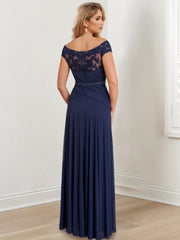 Floor-Length Off-the-Shoulder Mother of the Bride A-Line/Princess Dresses