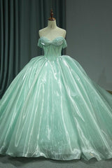Green Quinceanera Dress Sweet 15 Evening Dress Crystal Sleeveless Ball Gown