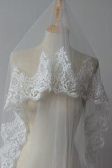Long Lace Wedding Veil