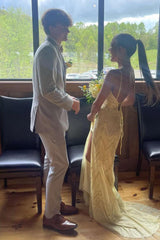 Light Grey Notched Lapel 2-Piece Prom Party Suit