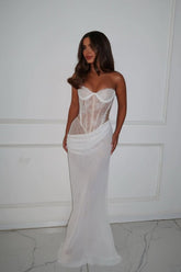 Mermaid Prom Dress Sleeveless Sweetheart Evening Dress With Lace Appliques