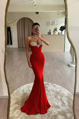 Mermaid Prom Dress Sweetheart Beaded Evening Dress