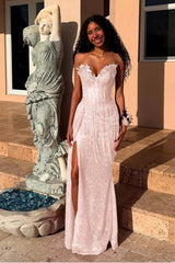 Mermaid Prom Dress Sweetheart Sleeveless Beaded Evening Dress