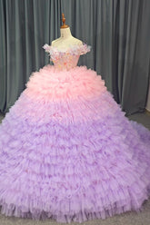 Off Shoulder Corset Ball Gown Quinceanera Dress Ball Gown Sweet 16 Dress