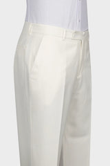 Off White Double Breasted Shawl Lapel Wedding Suit