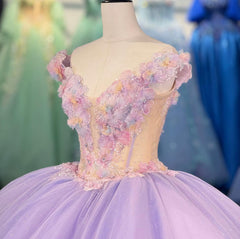 Purple Quinceanera Dress Off The Shoulder Ball Gown Sweet 16 Dress