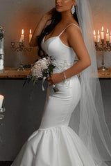 Satin Trumpet/Mermaid Wedding Dresses