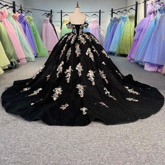 Sequin Quinceanera Dress Scoop Appliques Sweet 16 Ball Gown Party Dress