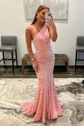 Sequins Prom Dress Mermaid Long Evening Dress