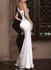 Simple Bridesmaid Dresses One Shoulder Trumpet/Mermaid