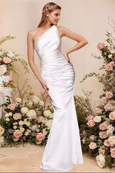 Simple Bridesmaid Dresses One Shoulder Trumpet/Mermaid