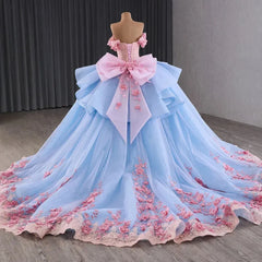 Sweet 15 16 Dress Quinceanera Off Shoulder Formal Party Ball Gown Dress