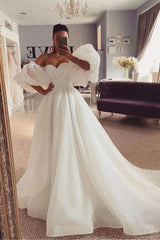 Sweetheart Organza Wedding Dresses - Princess Style