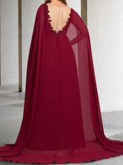 V-Neck A-Line Princess Mother of the Bride Dresses Featuring Applique