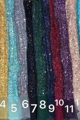 Sparkle One Shoulder Sleeveless Sequined Mermaid Prom Party Gowns