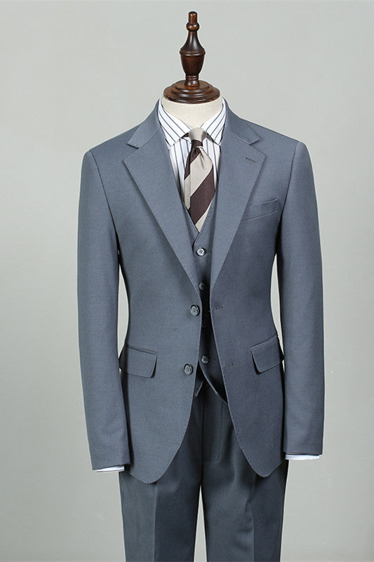 Newest Blue Notched Lapel Best Fitted Men's Suit