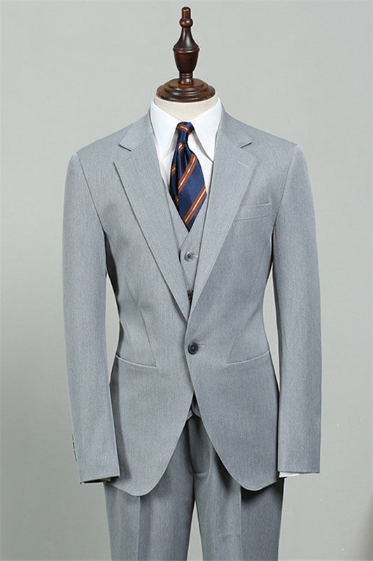 Light Blue 3-Piece Bespoke Fashion Men's Suit