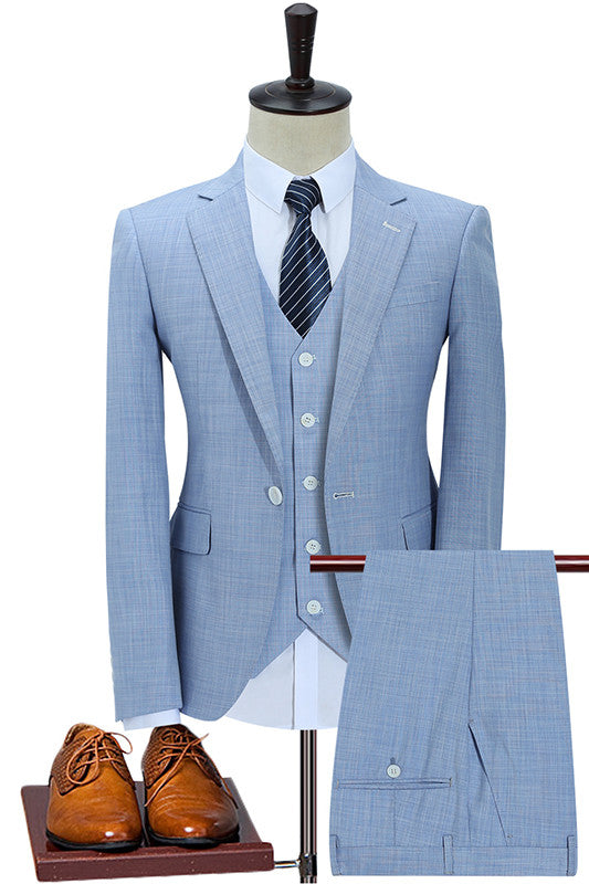 New Arrival Blue 3-Piece Slim Fit Men's Suit