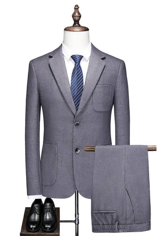 Blue Notched Lapel Bespoke Suit - New Arrival