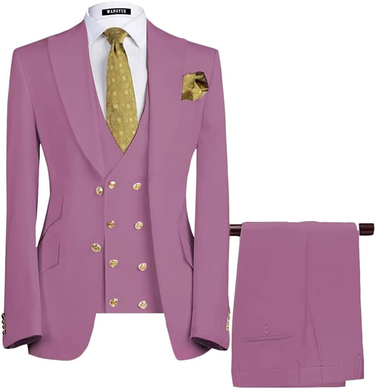 Wisteria Three-Piece Peaked Lapel Prom Suit