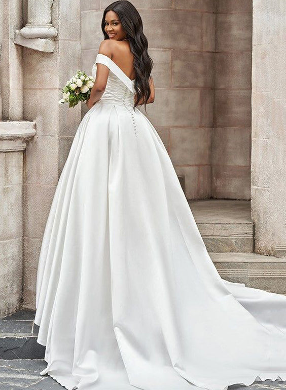 Off-the-Shoulder A-Line Wedding Dresses