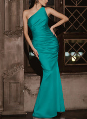 Simple Bridesmaid Dresses - One-Shoulder Trumpet/Mermaid