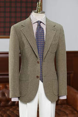 Khaki Notched Lapel Prom Suit for Men