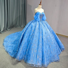 Sequin Party Dress Luxury Quinceanera Dress Elegant Off The Shoulder Ball Gown Sweet 16 Party Dress