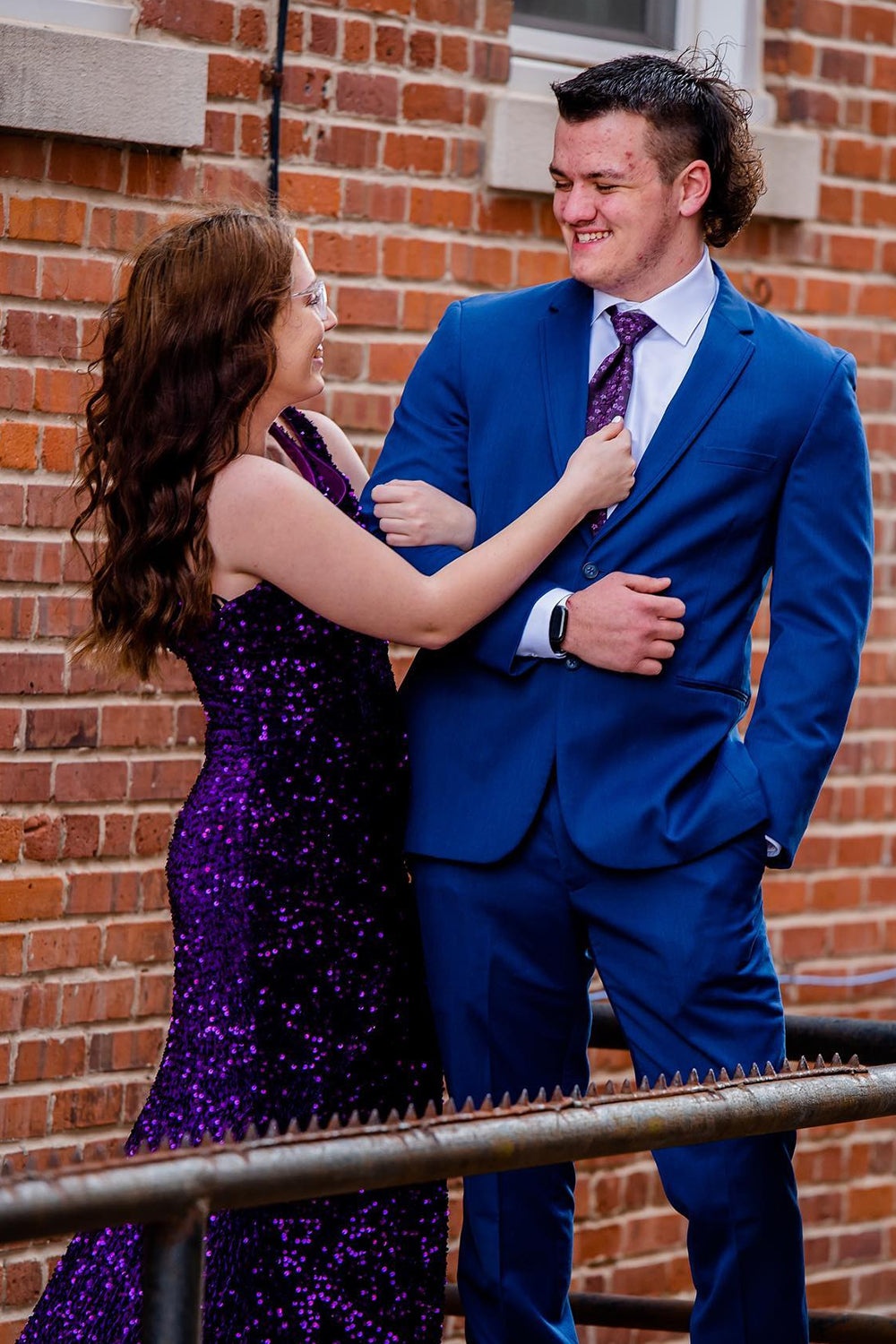 Regal Royal Blue Notched Lapel 2-Piece Prom Tuxedo