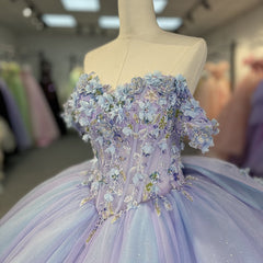 Blue Purple Quinceanera Dress Sweet 15 Evening Dress Sleeveless Ball Gown Dress