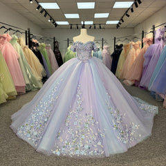 Blue Purple Quinceanera Dress Sweet 15 Evening Dress Sleeveless Ball Gown Dress