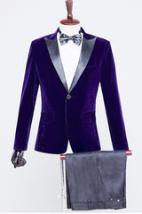 Stylish Black Velvet Men's Blazer for Parties