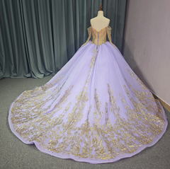Ball Gown Quinceanera Dress Lace-Up Beaded Birthday Party Sweet 16 Dress