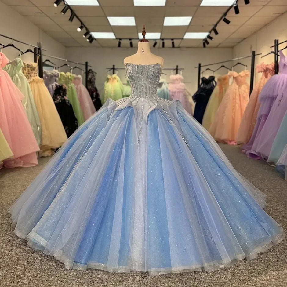 sachin and babi light blue dress formal dresses for quinceanera guest main image 1