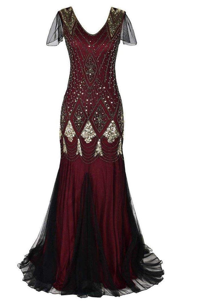 Black 1920s Dress Mermaid Long Flapper Gatsby Dress