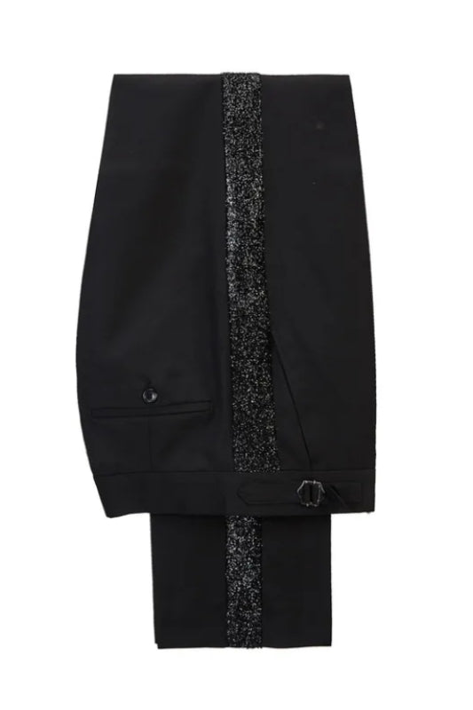 Blue Peaked Lapel Double Breasted Slim Fit Prom Suit for Men