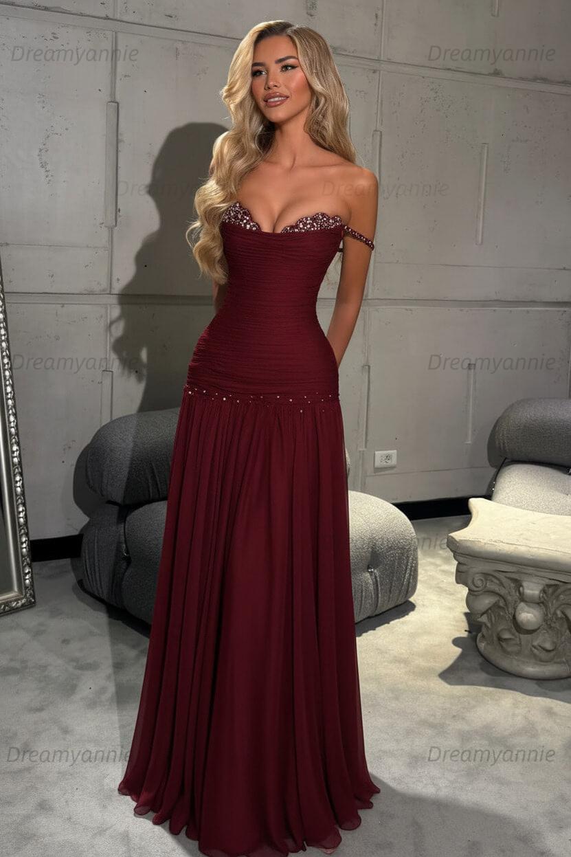 Mint Green Off The Shoulder Prom Dress A Line Formal Evening Gown