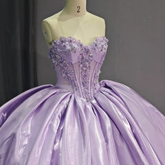 Charming Stain Quinceanera Dress Ball Gown Appliques Dress Elegant Strapless Sweet 16 Party Dress