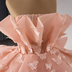 Quinceanera Dress Ball Gown Strapless 3D Butterfly Sweet 16 Dress