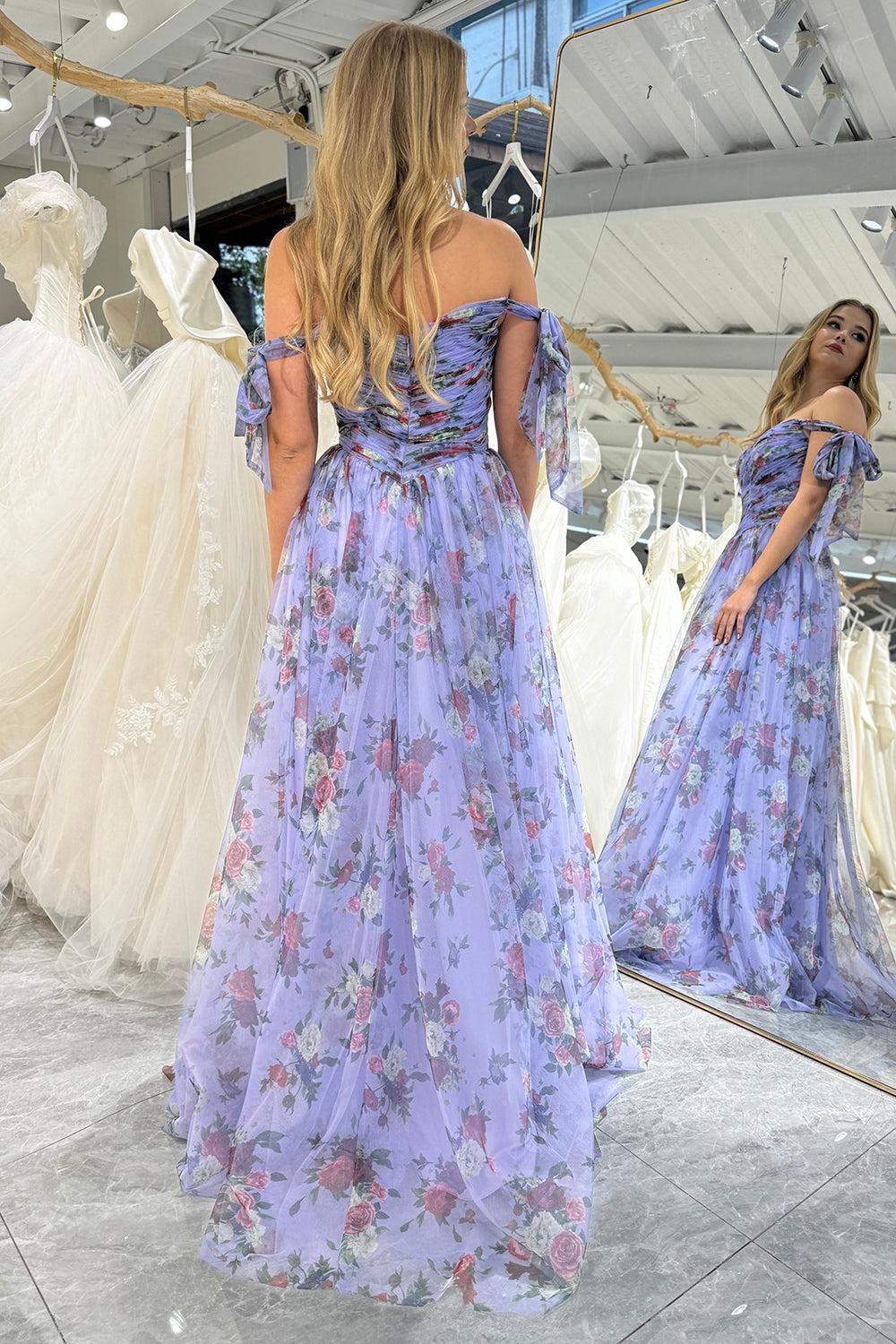 Convertible Prom Dress A Line Tulle Long Evening Dress