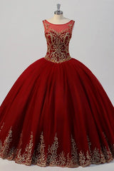 Red Quinceanera Dress Sleeveless Sweet 16 Dress Lace Up Birthday 15 Party Ball Gown Dress