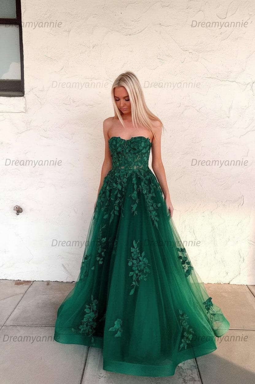 Orange Prom Dress Sweetheart Long Evening Dress with Appliques