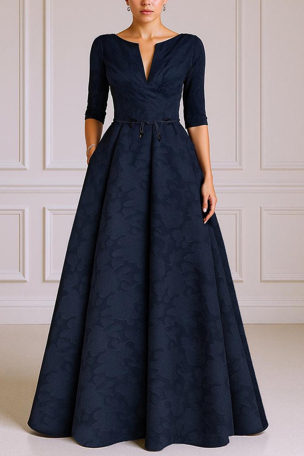 Dreamyannie Burgundy Tube Top A Line Floor Length Mother Of The Bride Dress With Sleeves