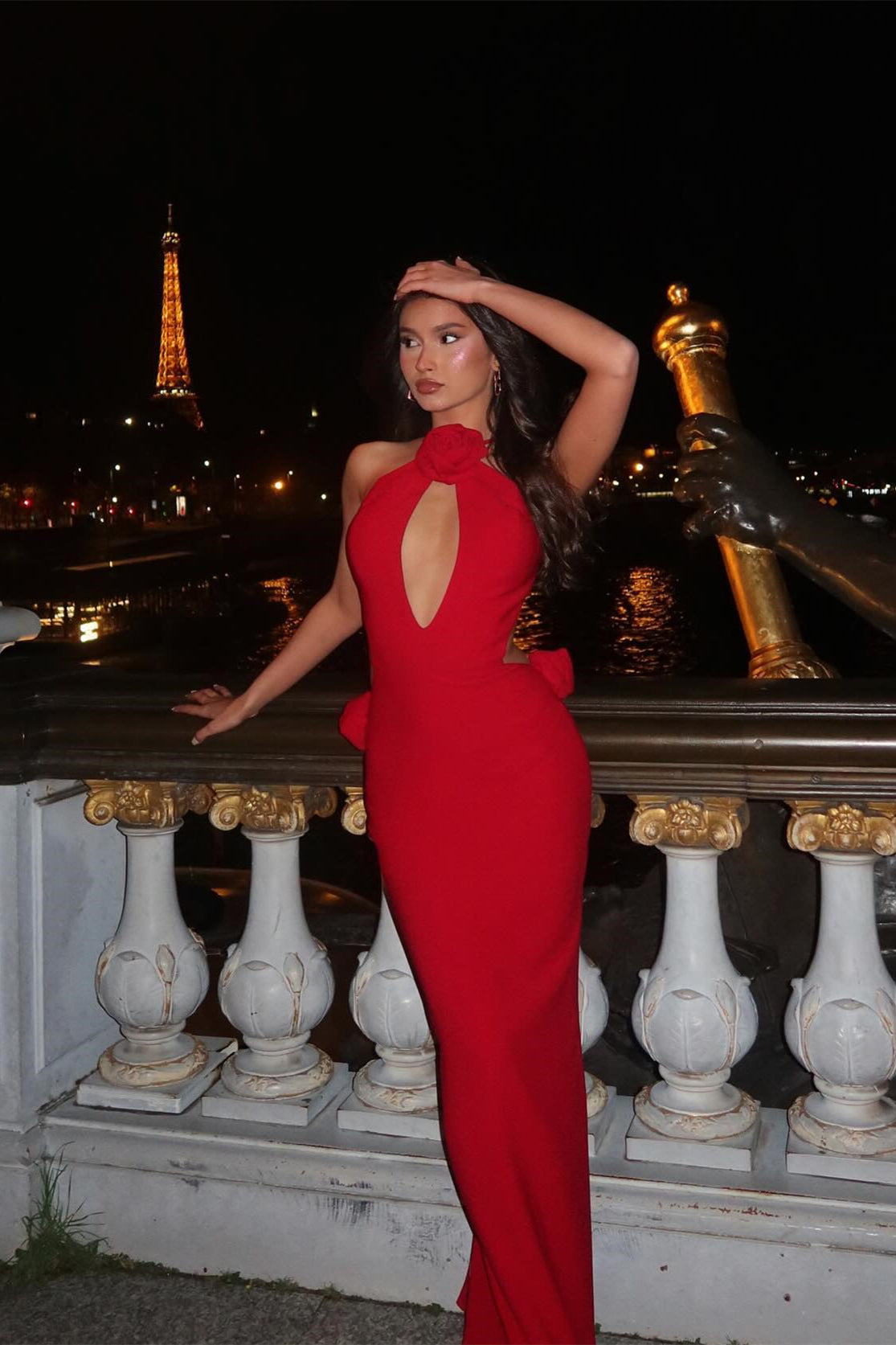 Dreamyannie Column Satin Off The Shoulder Sleeveless Red Prom Dress Evening Dress